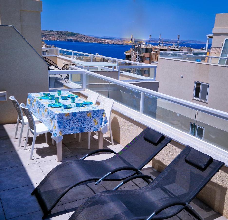 Apartamento Sea View New Penthouse Terrace & Garage Parking Bahía de San Pablo Exterior foto